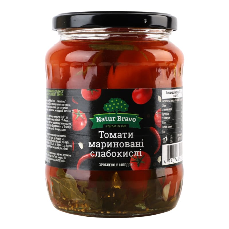 ДОМАТИ МАРИНОВАНИ NATUR BRAVO - 720МЛ