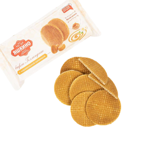 ХОЛАНДСКИ ВАФЛИ С КАРАМЕЛ ЯШКИНО – 290Г