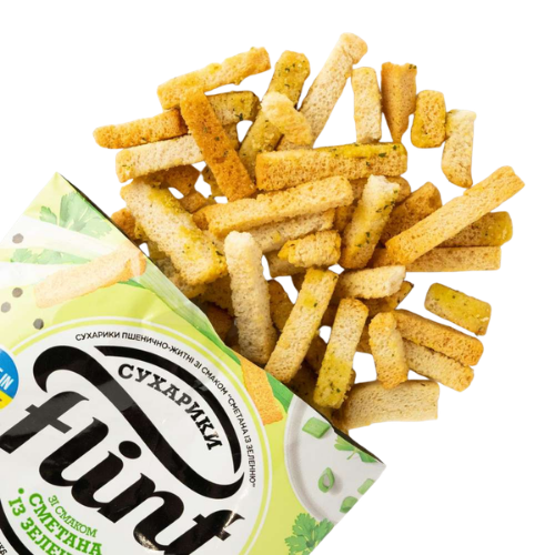 СУХАРЧЕТА СМЕТАНА И БИЛКИ FLINT – 35Г