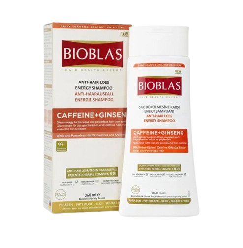 BIOBLAS ШАМПОАН С КОФЕИН И ЖЕНШЕН 360МЛ