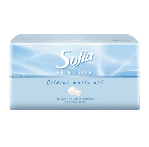 SOFIA САЛФЕТКИ МЕКИ СИНИ 100БР