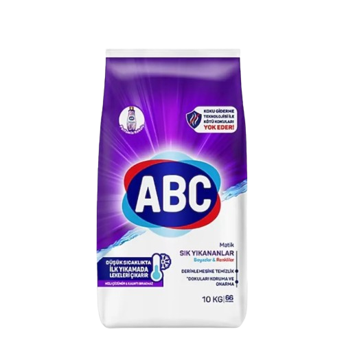 ABC ПРАХ ЗА ПРАНЕ ЗА НИСКИ ТЕМПЕРАТУРИ ТУРСКИ - 10КГ