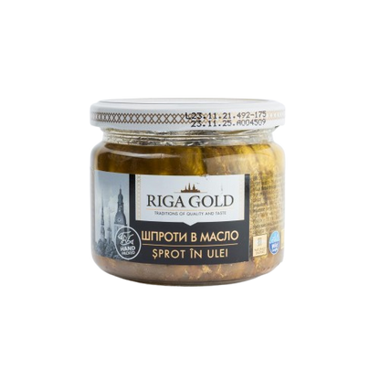 ШПРОТИ В МАСЛО RIGA GOLD - 250Г