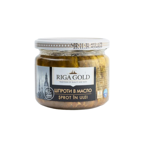 ШПРОТИ В МАСЛО RIGA GOLD - 250Г