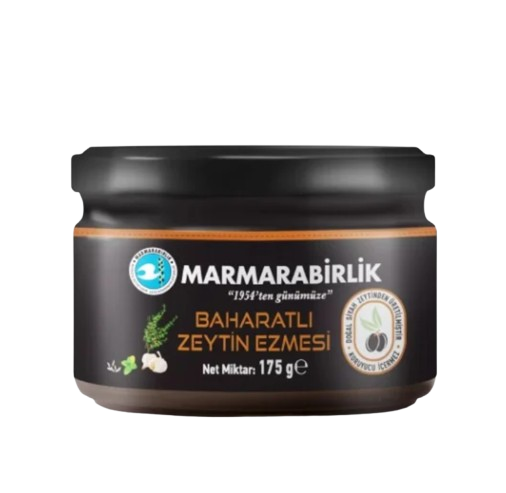 МАСЛИНОВА ПАСТА ОТ ТУРСКИ ЧЕРНИ МАСЛИНИ MARMARABIRLIK 175 ГР