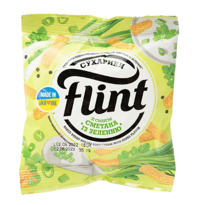 СУХАРЧЕТА СМЕТАНА И БИЛКИ FLINT – 35Г
