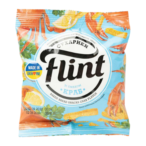 СУХАРЧЕТА КРАБ FLINT – 35Г