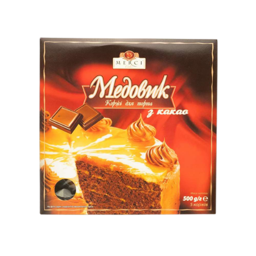 БЛАТОВЕ ЗА ТОРТА МЕДОВИК КАКАО MERCI – 500Г