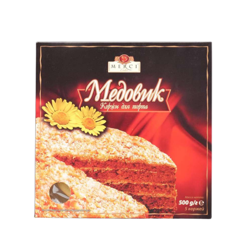 БЛАТОВЕ ЗА ТОРТА МЕДОВИК MERCI – 500Г