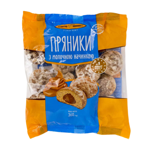 ПРЯНИКИ С МЛЕЧЕН КАКАОВ ПЪЛНЕЖ КИЇВХЛІБ – 300Г