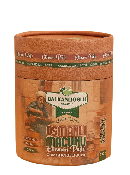 ОСМАНСКА ПАСТА ЗА ПРОЧИСТВАНЕ НА БЕЛИТЕ ДРОБОВЕ OSMANLI MACUNU BALKANLIOGLU 240 ГР