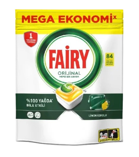 FAIRY ORIGINAL ЛИМОН КАПСУЛИ ЗА СЪДОМИЯЛНА ТУРКСИ - 84БР