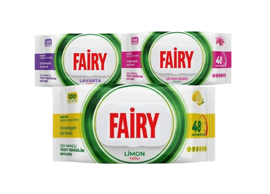 FAIRY POWER WIPES УНИВЕРСАЛНИ ПОЧИСТВАЩИ КЪРПИ ТУРСКИ - 100БР