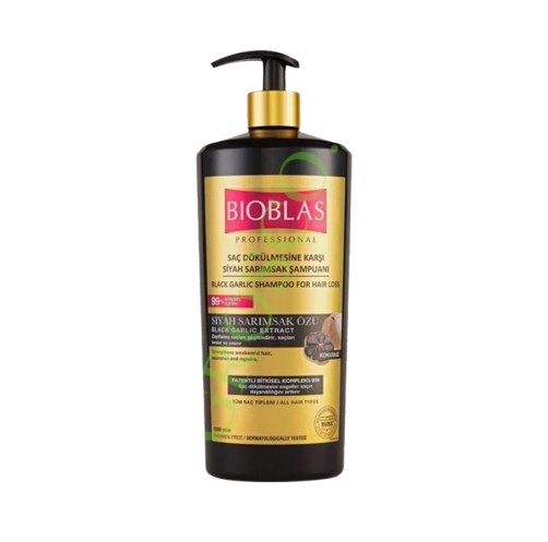 BIOBLAS ШАМПОАН С ЕКСТРАКТ ОТ ЧЕРЕН ЧЕСЪН ПРИ КОСОПАД 1Л